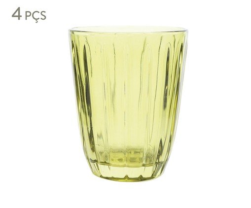 Jogo de Copos Baixos Vidro Verde - 220ml, Verde | WestwingNow
