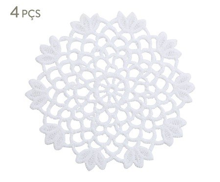 Jogo de Porta Copos Snow Branco | Westwing