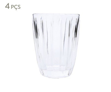 Jogo de Copos Baixos Vidro Incolor - 220ml | Westwing