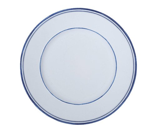 Sousplat Navy Style Branco e Azul, Branco | WestwingNow