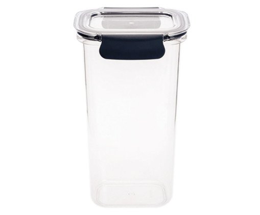 Pote Hermético de Plástico Incolor - 1650ml, Transparente | WestwingNow