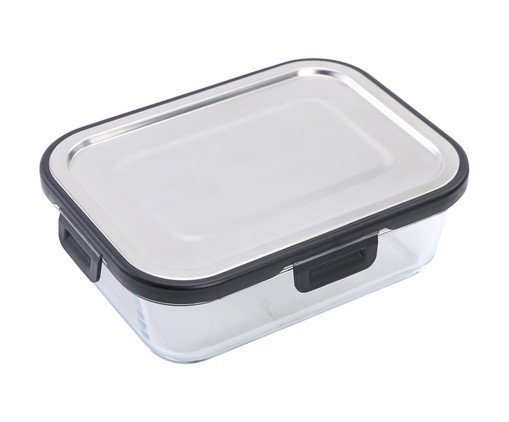 Pote Hermético de Vidro Incolor - 1L, Transparente | WestwingNow