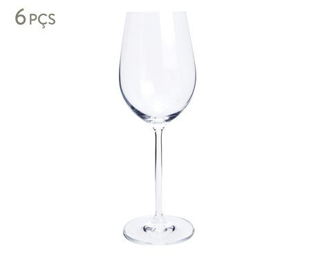 Jogo de Taças Vinho Cristal Incolor - 510ml | Westwing