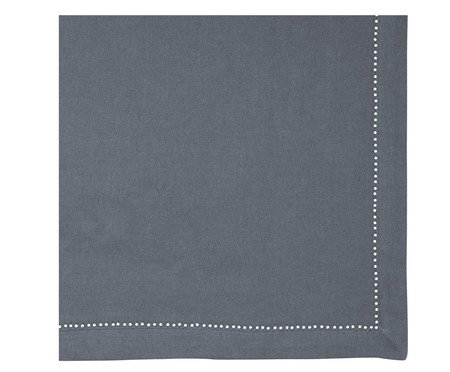 Toalha de Mesa Retangular 06 Lugares com Borda Mitrada Azul | Westwing