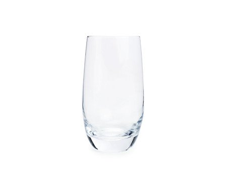 Jogo de Copos Altos Vidro Incolor - 400ml | Westwing