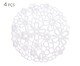 Jogo de Porta Copos Daisies Branco, Branco | WestwingNow