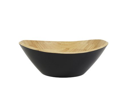 Saladeira Oval em Bambu Preta | Westwing