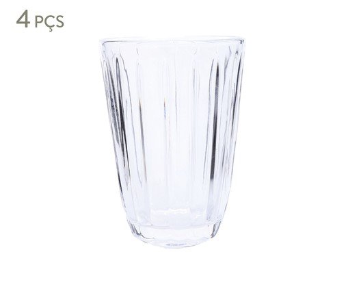 Jogo de Copos Altos Vidro Incolor - 310ml, Transparente | WestwingNow