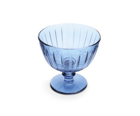 Jogo de Taças para Sobremesa Lines Azul - 270ml | Westwing