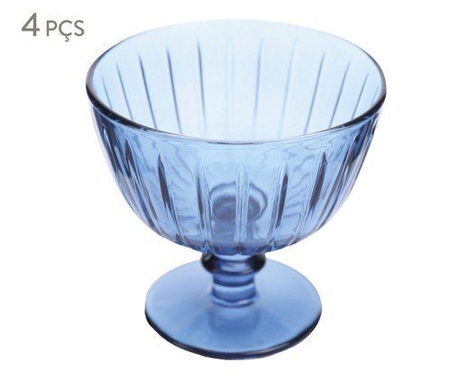 Jogo de Taças para Sobremesa Lines Azul - 270ml, Azul | WestwingNow