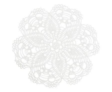 Lugar Americano Midnight Flower Branco | Westwing