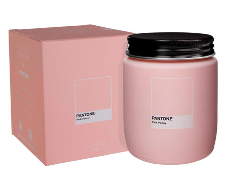 Vela Perfumada de Pote Pink Peony Pantone - 170g | WestwingNow