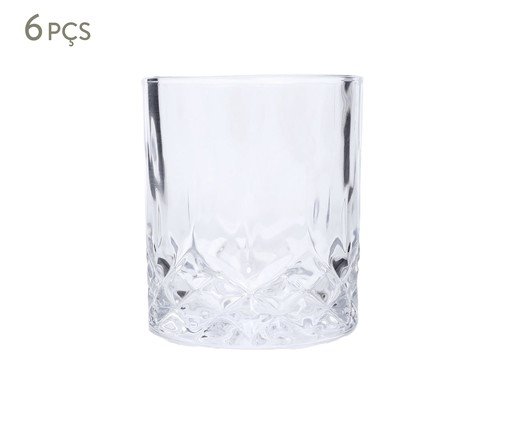 Jogo de Copos Whisky Vidro Incolor - 320ml, Transparente | WestwingNow