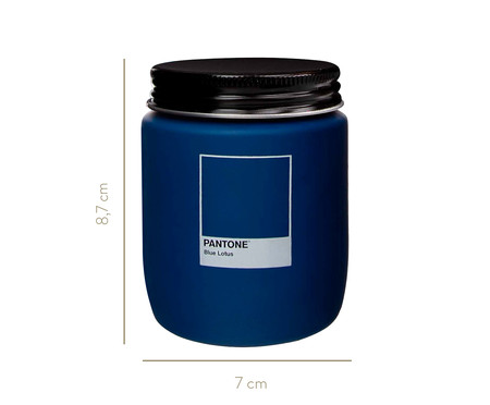 Vela Perfumada de Pote Blue Lotus Pantone - 170g | WestwingNow