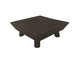 Centro de Mesa Quadrado Pine Preto Gold, black | WestwingNow