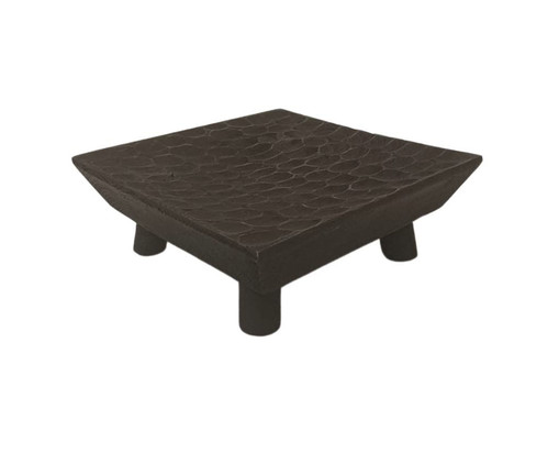 Centro de Mesa Quadrado Pine Preto Gold, black | WestwingNow