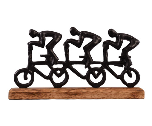 Escultura Ciclistas Preta, black | WestwingNow