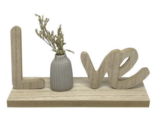 Decor Love Vase Natural e Cinza, grey | WestwingNow