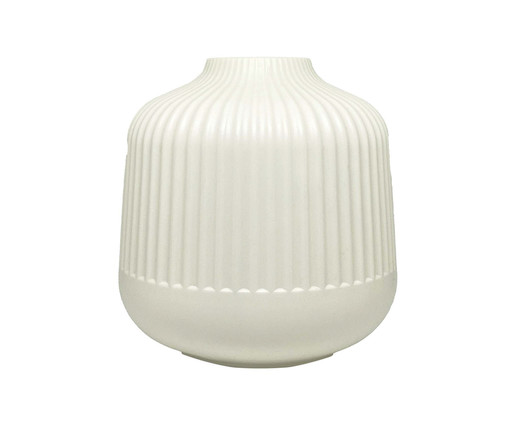 Vaso Stripes And Flat Ball Branco, white | WestwingNow