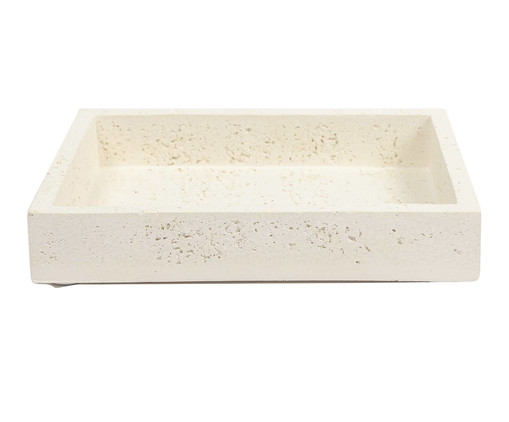 Bandeja Retangular Stone Classic Branco, white | WestwingNow