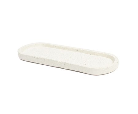 Bandeja Oval Stone Classic Branco | Westwing