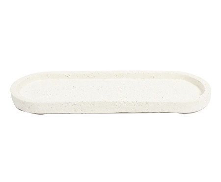 Bandeja Oval Stone Classic Branco | Westwing