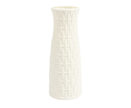 Vaso Long Bambu Branco