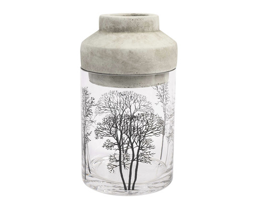 Vaso Trees Cinza e Clear, grey | WestwingNow