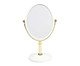 Espelho Oval Mesa Modern Branco e Gold, white | WestwingNow