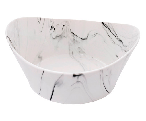 Tigela em Porcelana Marble Suni - Branco, Mármore | WestwingNow