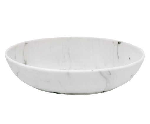 Bowl em Porcelana Marble Tina - Branco, Mármore | WestwingNow