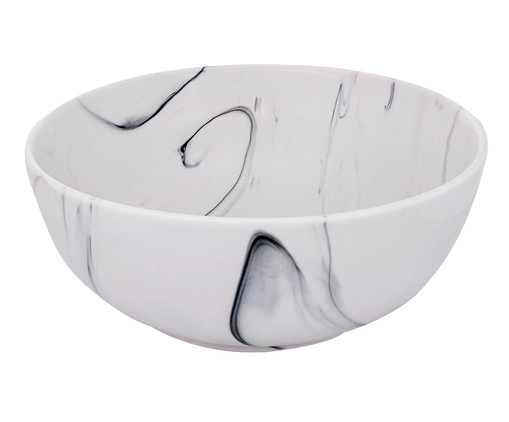Bowl em Porcelana Marble Kate  - Branco, Mármore | WestwingNow