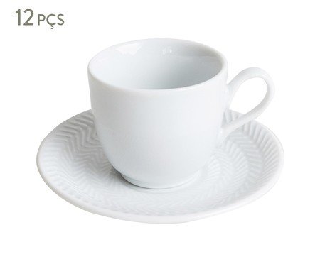 Jogo de Xícaras para Café em Porcelana Lucerne - 06 Pessoas | Westwing