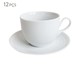 Jogo de Xícaras para Chá em Porcelana Lucerne - 06 Pessoas, Branco | WestwingNow