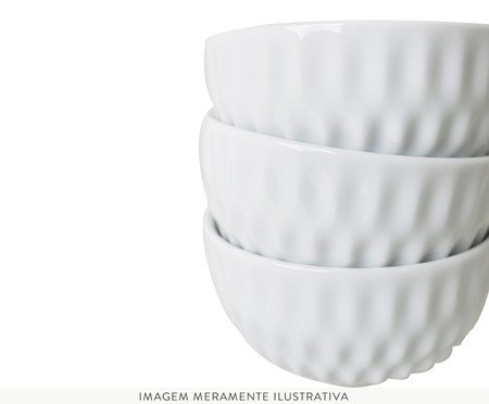 Jogo de Bowls em Porcelana Zamora - Branco | Westwing