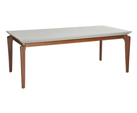 Mesa de Jantar Retangular de Madeira Nouveau - Off White | WestwingNow
