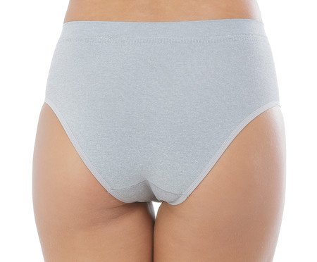 Calcinha Tecno 3D Washed Prateada | Westwing