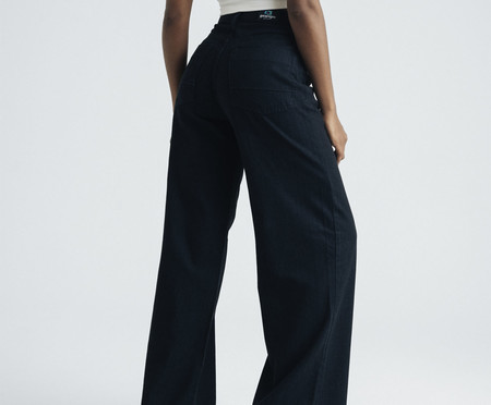 Calça Jeans Wide Leg Feminina Galapagos Sunrise Black | WestwingNow