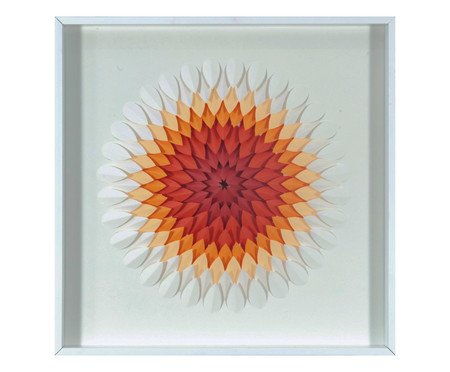 Quadro Folha Muge Laranja | Westwing