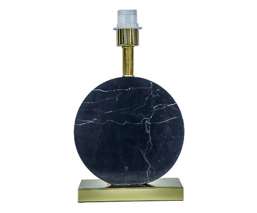 Base para Abajur Biagio Dourado e Preto, Preto | WestwingNow