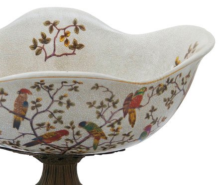 Centro de Mesa em Porcelana Aves Soft | Westwing