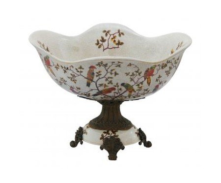 Centro de Mesa em Porcelana Aves Soft | Westwing