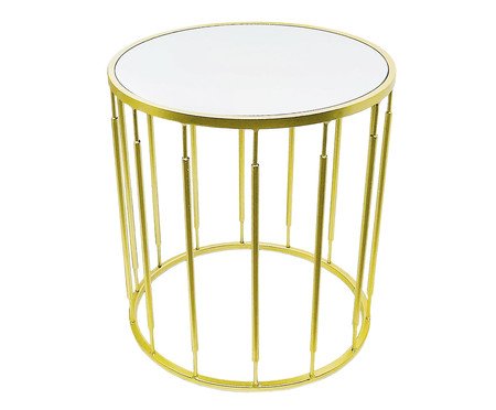 Mesa Auxiliar Pequena Dourado | Westwing
