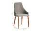 Cadeira em Madeira Evelyn - Cinza e Dourado, Cinza, Natural | WestwingNow
