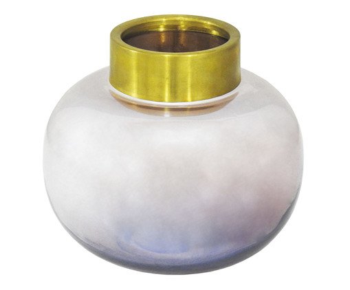 Vaso Mark Rosa e Dourado, Azul | WestwingNow