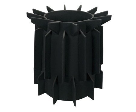 Vaso em Porcelana Stick II Preto | Westwing
