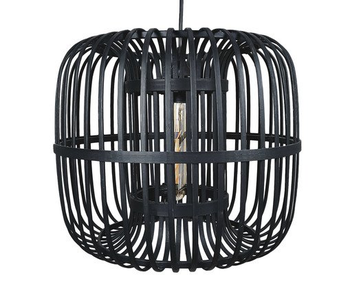 Lustre de Teto em Bambu Gillespie, Preto | WestwingNow