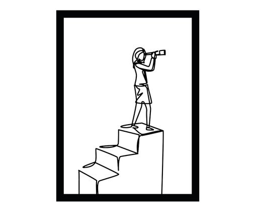 Quadro Vazado No Topo, Preto | WestwingNow