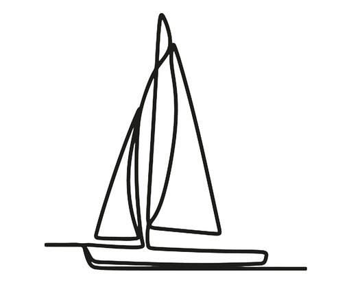 Adorno Vazado Veleiro, Preto | WestwingNow