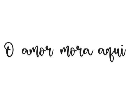 Adorno de Parede O Amor Mora Aqui | Westwing